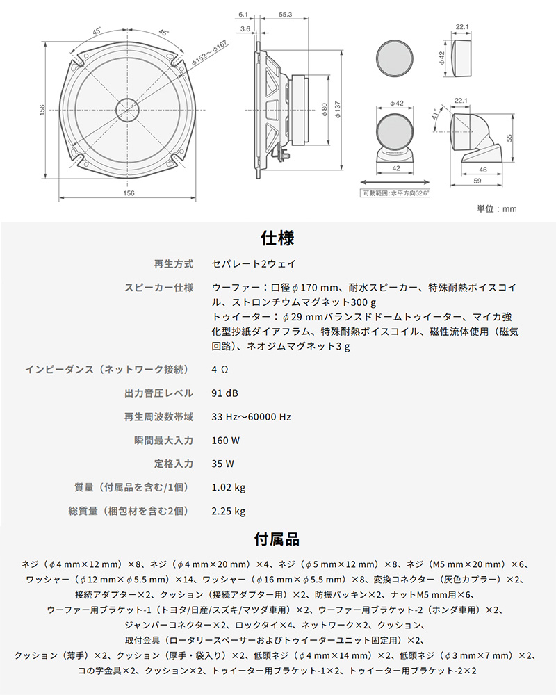 カロッツェリア TS-F1750S Pioneer パイオニア carrozzeria 17cm