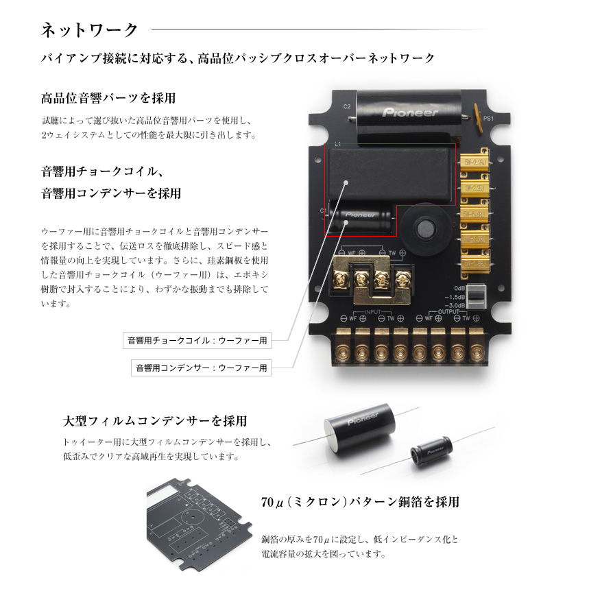 カーオーディオ carrozzeria TS-W1000RS 25cm 25cmサブウーファー carrozzeria(カロッツェリア) TS-W1000RS PIONEER