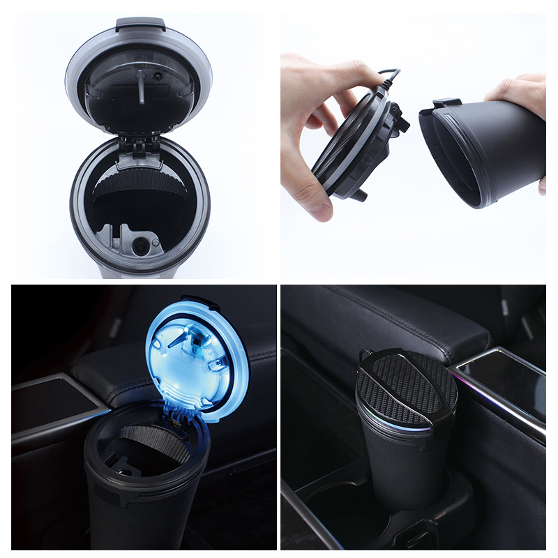 槌屋ヤック PF-372 オーロラレインボーアッシュ 灰皿 高輝度LED 火消し