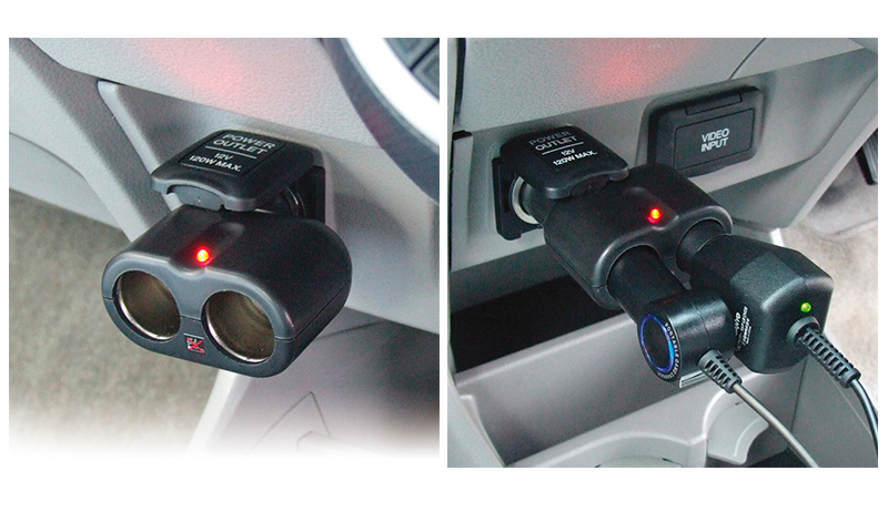 槌屋ヤック PZ-722 YAC 2連ダイレクトソケット ブラック PZ722