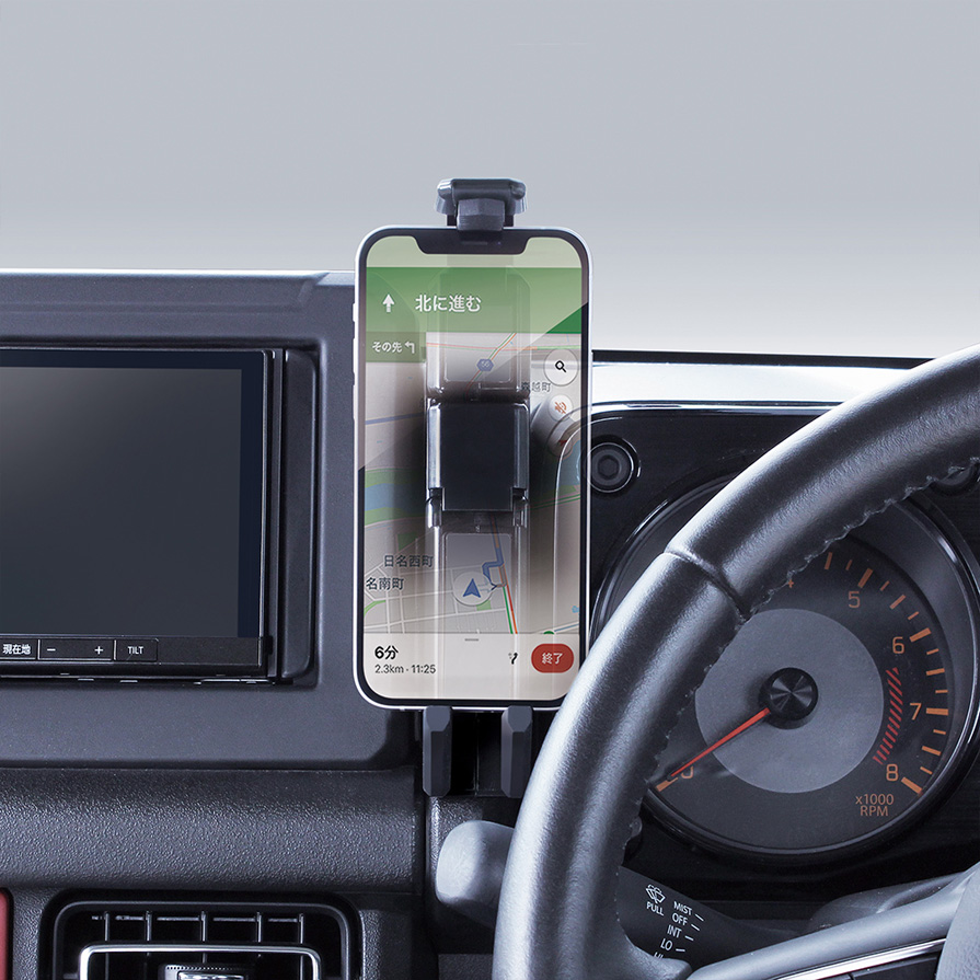 槌屋ヤック SY-SZ6 スマートフォンホルダー スズキ ジムニー・ジムニー