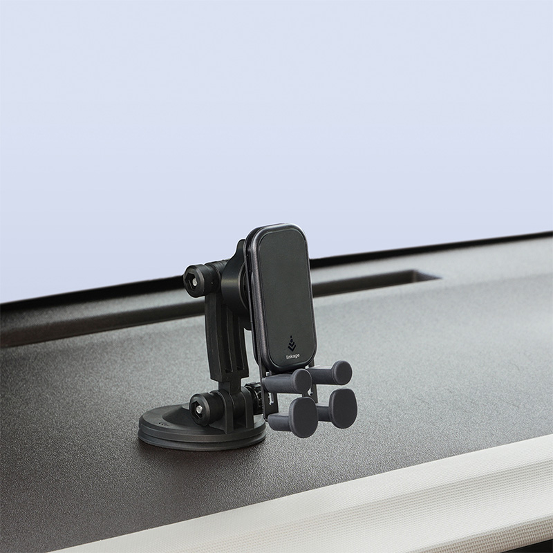 槌屋ヤック ZE101 YAC リンケージスマホホルダー 貼り付け ブラック 耐