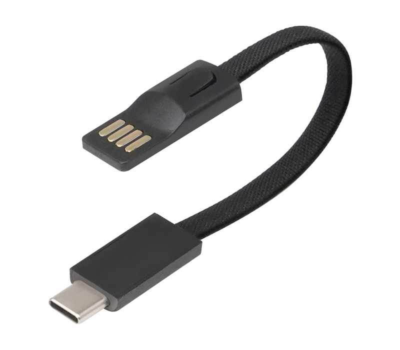 槌屋ヤック ZE95 YAC TOOLストラップ USB AtoC Type-C変換ケーブル