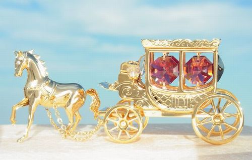 送料無料】【おまけ付】王室 馬車 置物 2 誕生日 プレゼント 女性