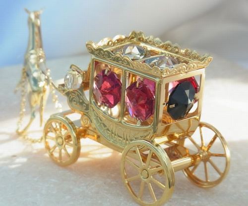 送料無料】【おまけ付】王室 馬車 置物 2 誕生日 プレゼント 女性