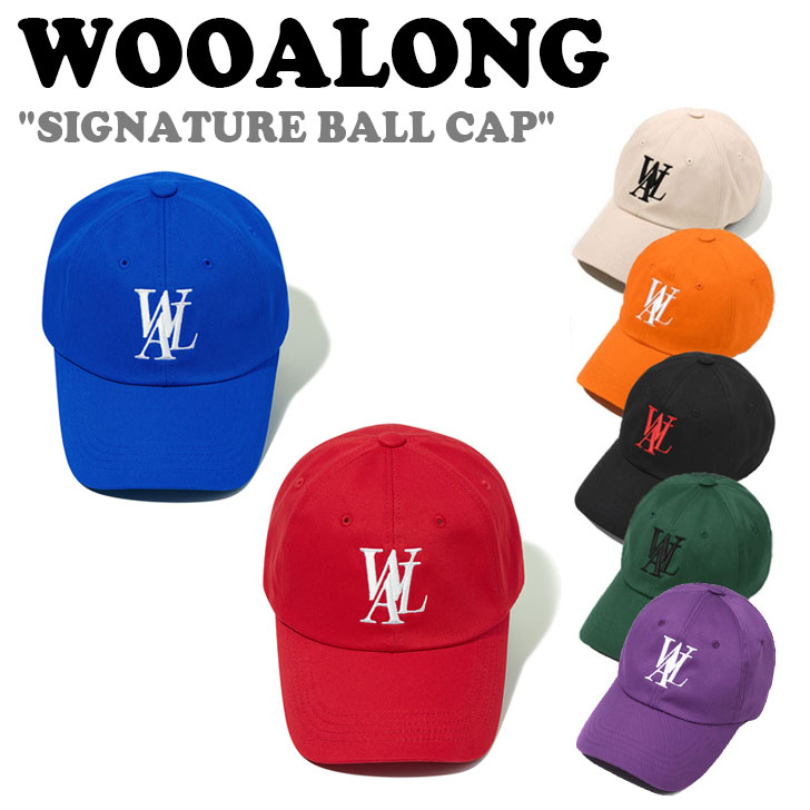 ウアロン キャップ WOOALONG SIGNATURE BALL CAP シグネチャー ボールキャップ 全5色 EL53XX00022/50/54/44/07 ACC｜andselect