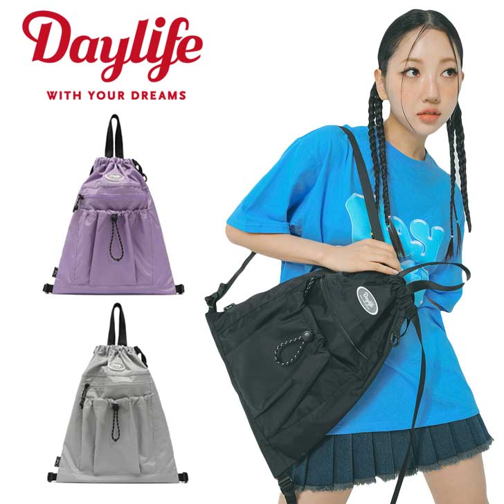 デイライフ ナップサック Daylife 正規販売店 メンズ レディース ACTIVE GYM SACK アクティブ ジムサック 全3色 韓国ブランド 韓国ファッション バッグ｜andselect