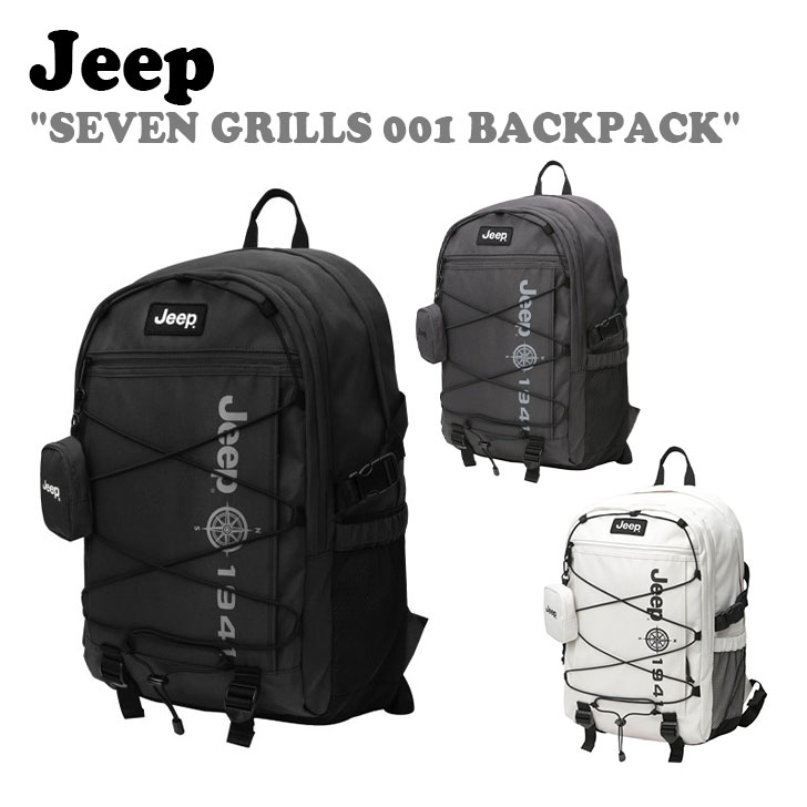 ジープ バックパック Jeep メンズ レディース SEVEN GRILLS 001 BACKPACK GREY グレー IVORY アイボリー BLACK ブラック JO0GAU001GR/IV/BK バッグ :bg jp23 jo0gau001:and Select