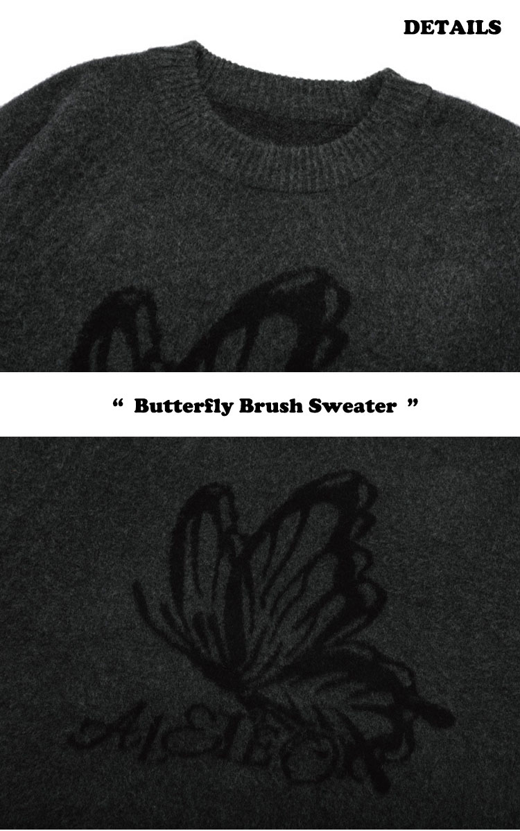 底値 コンパーニョ トップス CPGN STUDIO_COMPAGNO 正規販売店 Butterfly Brush Sweater バタフライ ブラッシュ セーター 全2色 C23FE07/8 長袖 ウェア