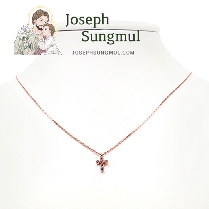 ジョセフ サングムル ネックレス joseph sungmul 正規販売店 レディース Cubic Cross Necklace キュービック クロスネックレス ROSE GOLD P0000IHK ACC