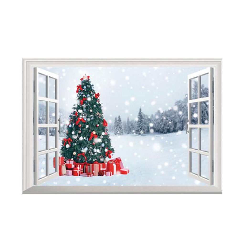 Pandora ウォールステッカー 壁 クリスマス 壁紙シール クリスマスツリー 3d フェイク窓 貼ってはがせる ウォールシール Angelb Pandora 通販 Yahoo ショッピング