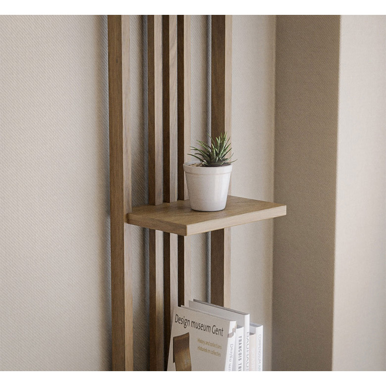 未来商会 オープンラック スリム 4段 幅30cm 奥行30cm おしゃれ 北欧