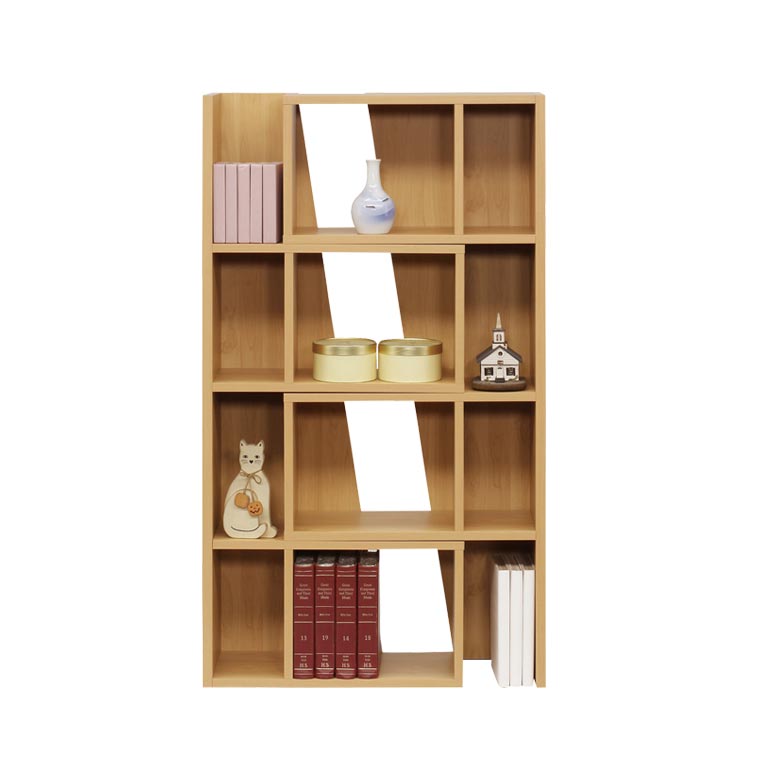 オープンシェルフ オープンラック ラック スライド式 本棚 書棚 リビング収納 スライドシェルフ 木製 伸縮 伸長式 シェルフ | 未来商会 | 02