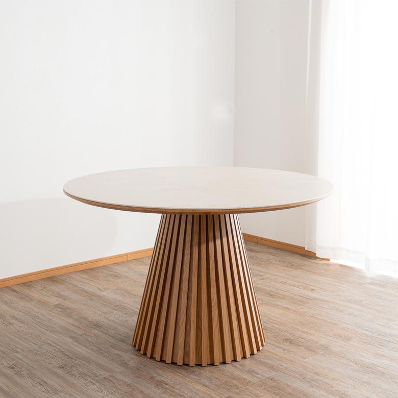 ダイニングテーブル 4人掛け 食卓テーブル 丸テーブル 幅120 丸 テーブル 円形 ラウンドテーブル 円卓 木製テーブル｜aneinn｜02