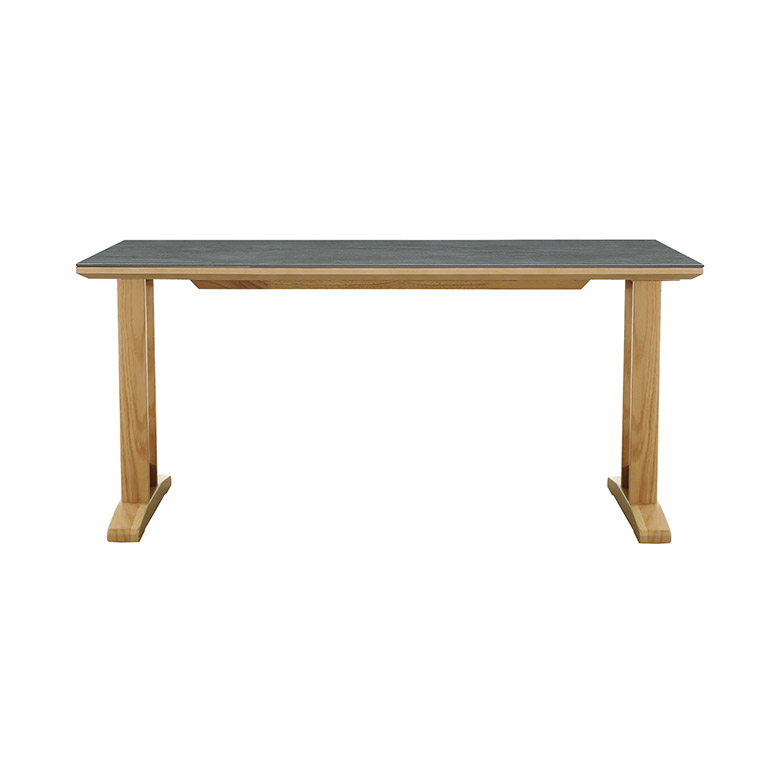 未来商会 ダイニングテーブル 単品 幅150cm セラミック天板 木脚 2本脚