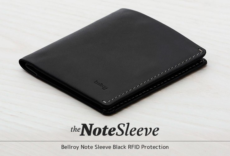 スキミング防止 財布 メンズ 本革 二つ折り 薄い Bellroy Note Sleeve