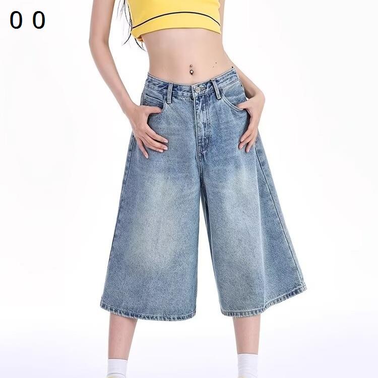 ガウチョパンツ レディース 膝下 ハーフパンツ クロップドパンツ