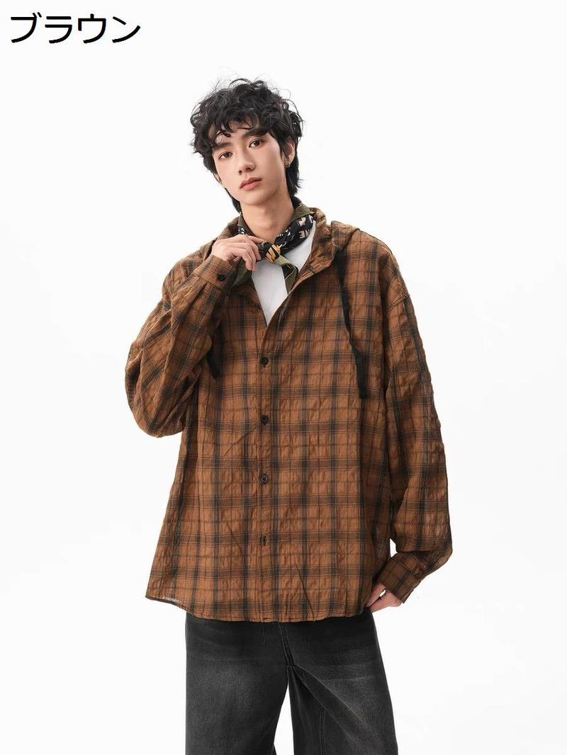 レディース うさとの服✨シャツ 羽織り フード 草木染め 手織り 