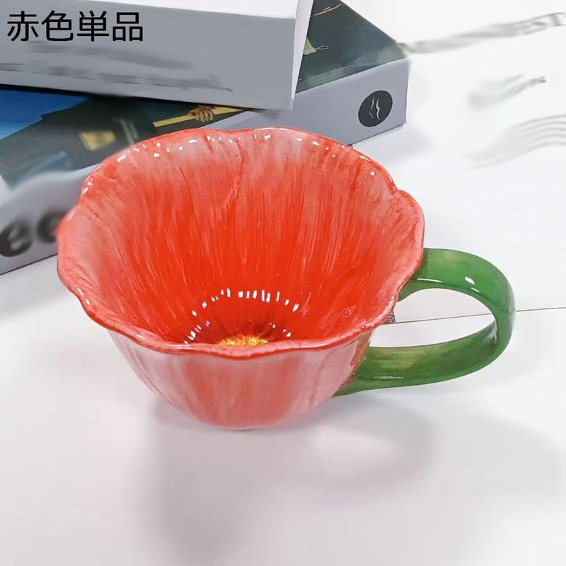 コーヒーカップ カップソーサー 花柄 カフェオレマグ 陶器 丈夫で