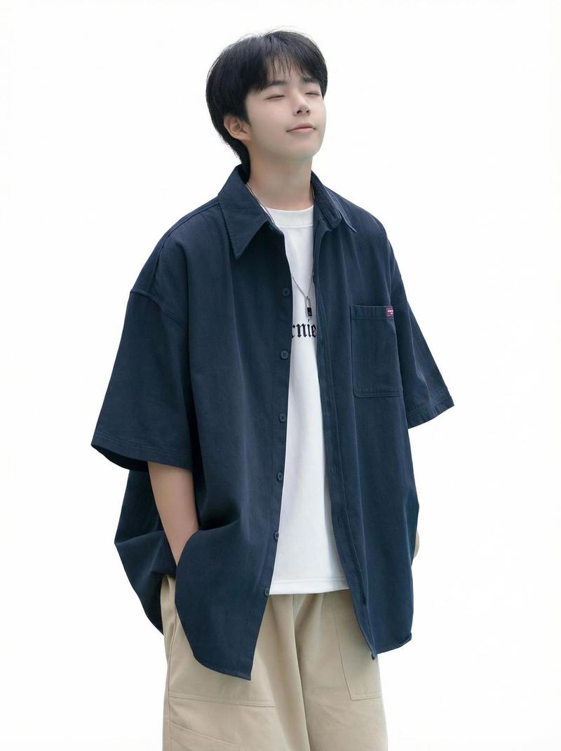 カジュアルシャツ メンズ ビッグシルエット オーバーサイズ