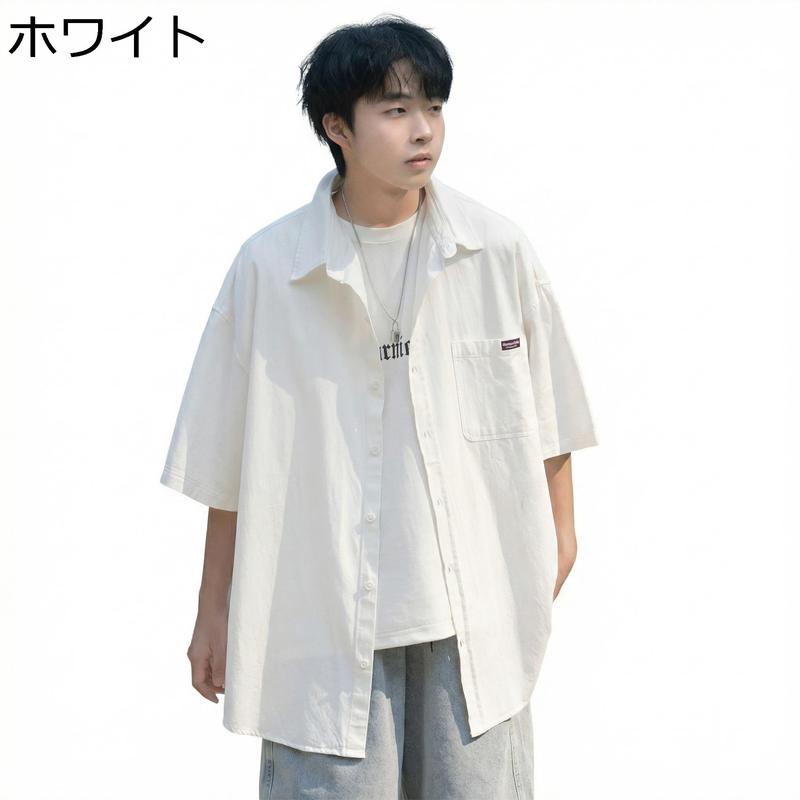 カジュアルシャツ メンズ ビッグシルエット オーバーサイズ