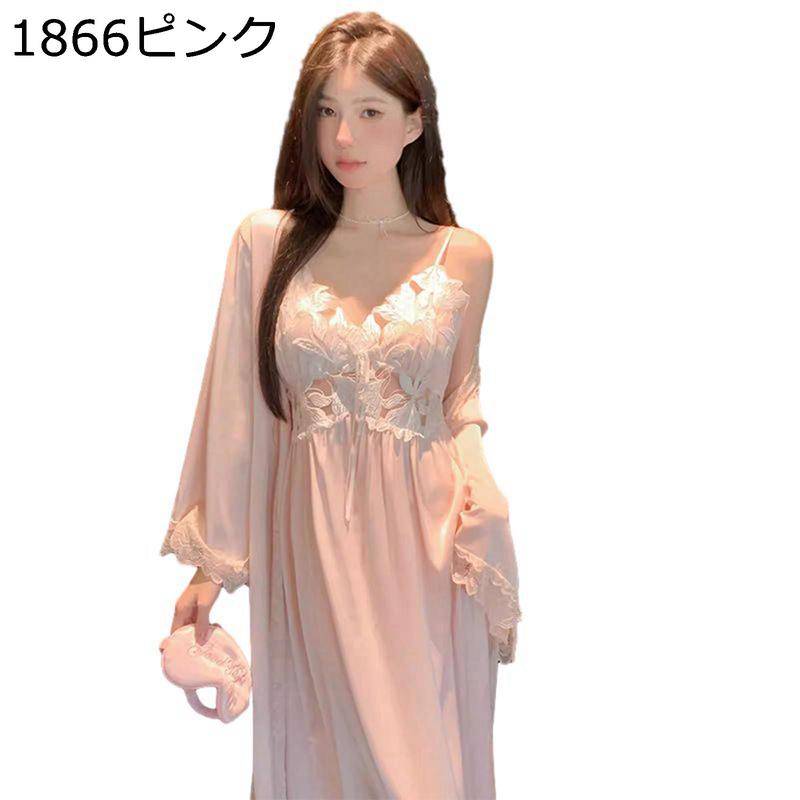 ナイトウェア ネグリジェ 花柄 寝巻き ルームウェア 春服 夏
