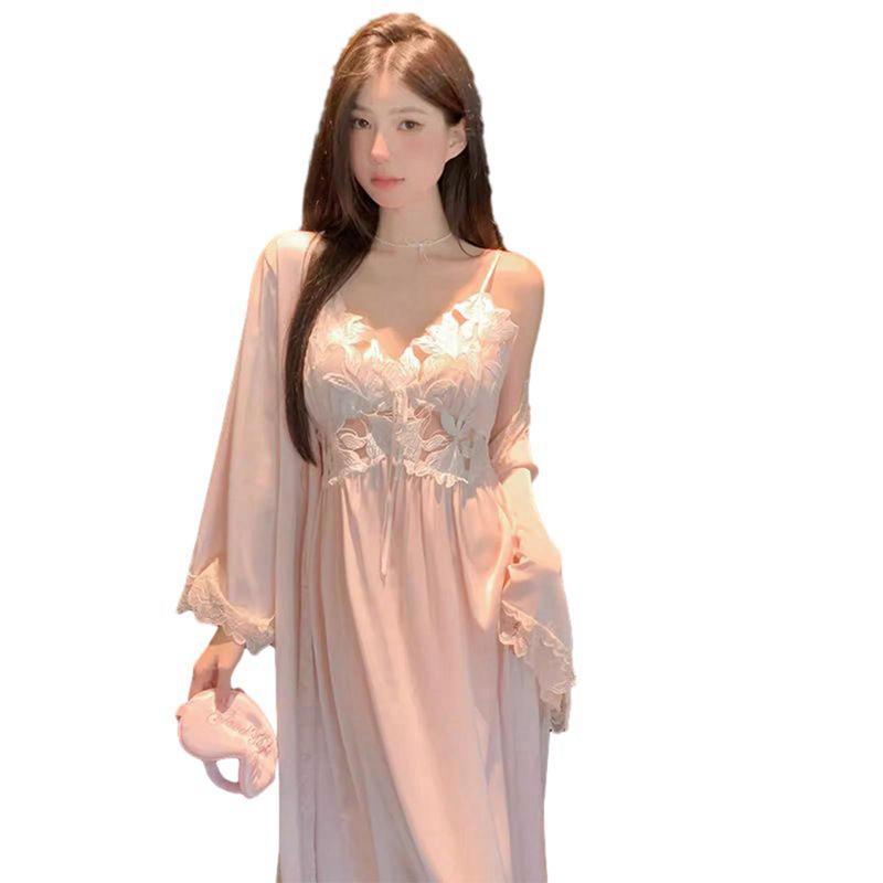 ナイトウェア ネグリジェ 花柄 寝巻き ルームウェア 春服 夏