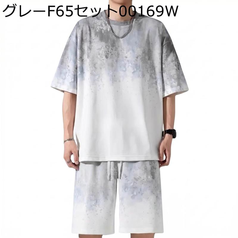 セットアップ メンズ 上下セット 夏 Tシャツ ハーフパンツ