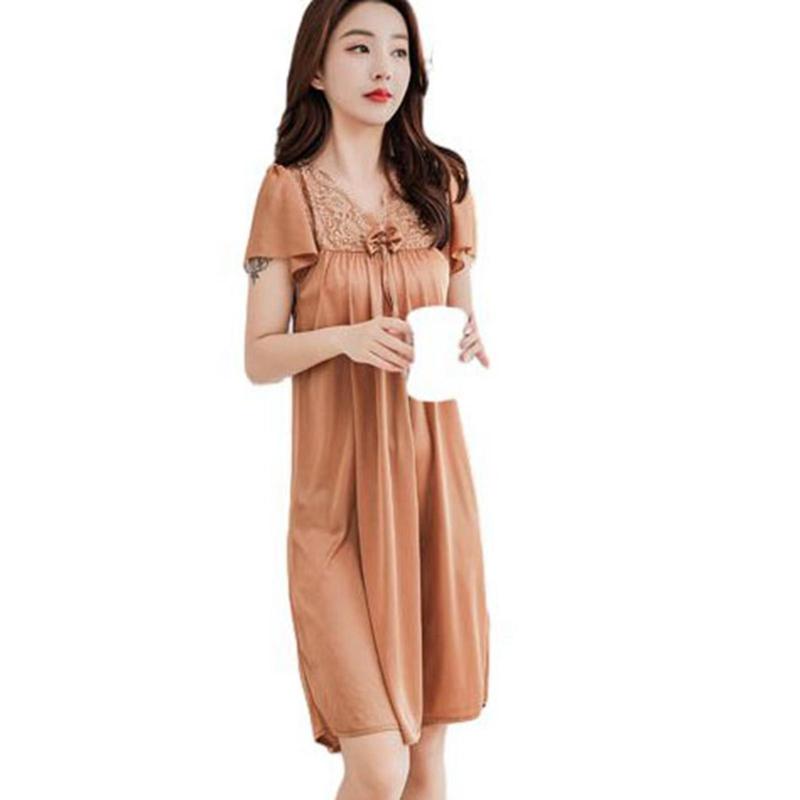 姫系 ネグリジェ M-4XL 半袖 パジャマ レディース ルームウェア レース