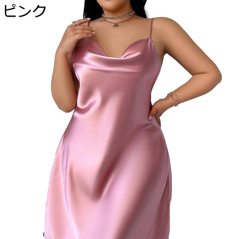 セクシー スリップ XL-5XL ランジェリー キャミソール ワンピース