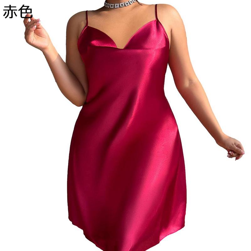 セクシー スリップ XL-5XL ランジェリー キャミソール ワンピース