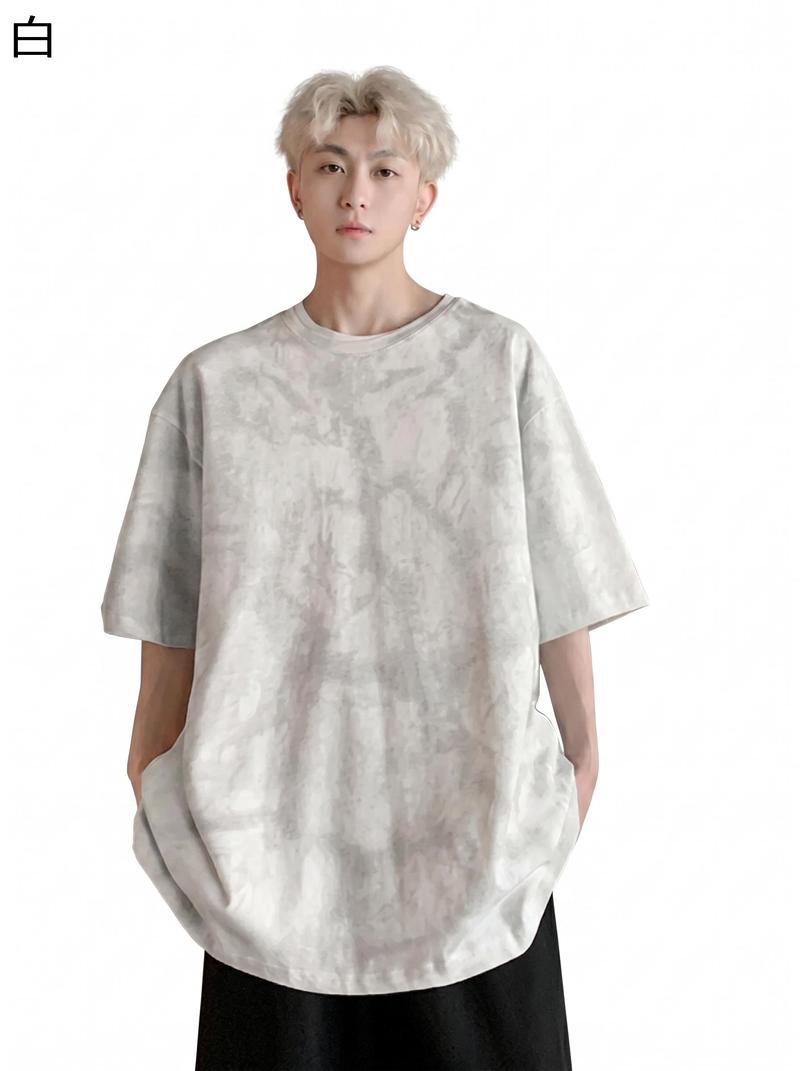 Tシャツ メンズ 半袖 タイダイ ムラ染め オーバーサイズ ストリート系