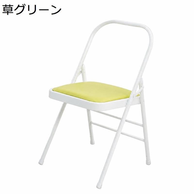 ヨガ椅子 折りたたみ椅子 パイプ椅子 プロ 補助用 フィットネスチェア