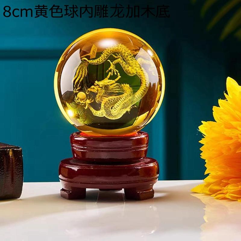 クリスタルボール 木台座付き 水晶玉 大きいサイズ 8cm-33cm マジック