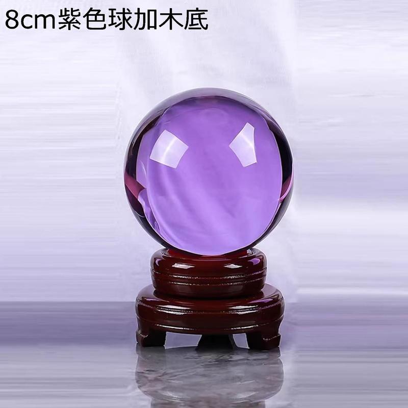 クリスタルボール 木台座付き 水晶玉 大きいサイズ 8cm-33cm マジック