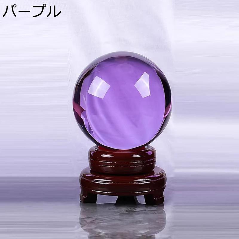 クリスタルボール 木台座付き 水晶玉 大きいサイズ 8cm-33cm マジック