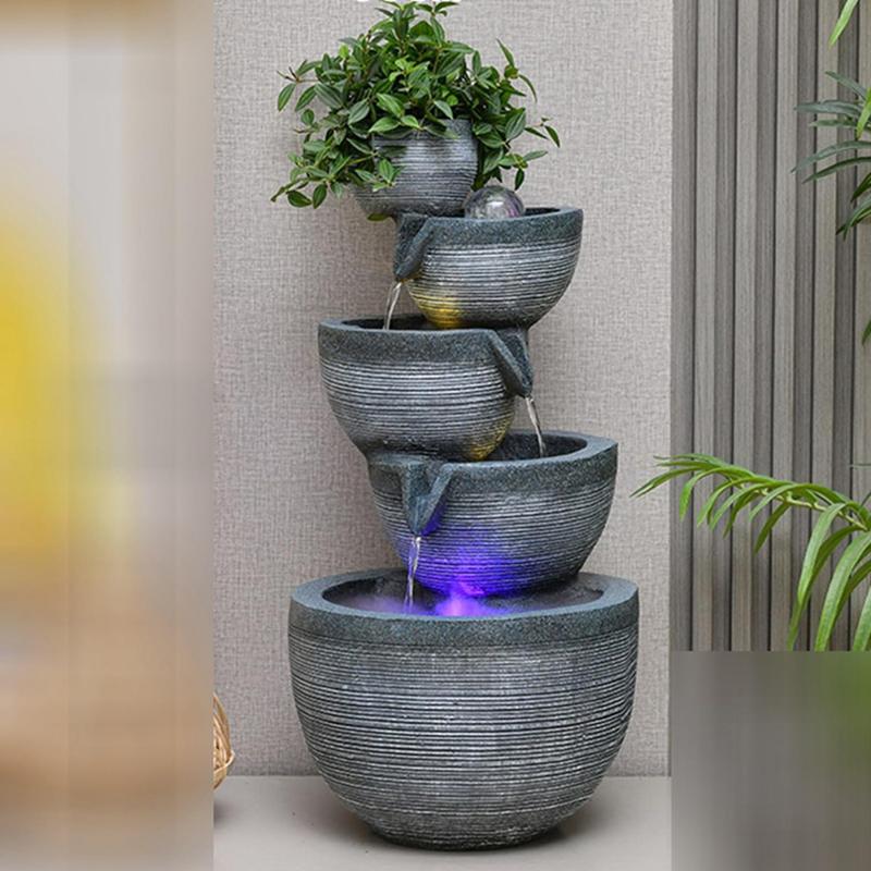 卓上噴水 室内噴水 置物 風水 ヨーロッパ風 財運 商売繁盛 噴水 滝