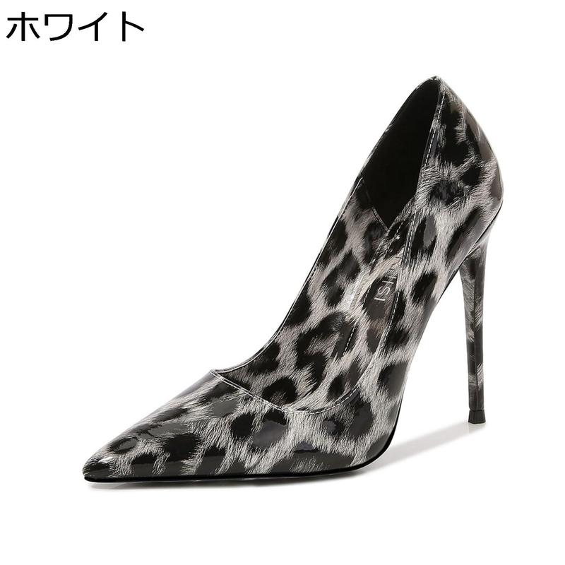 22.5-28cm ヒョウ柄 レディースパンプス 豹柄 ポインテッドトゥ