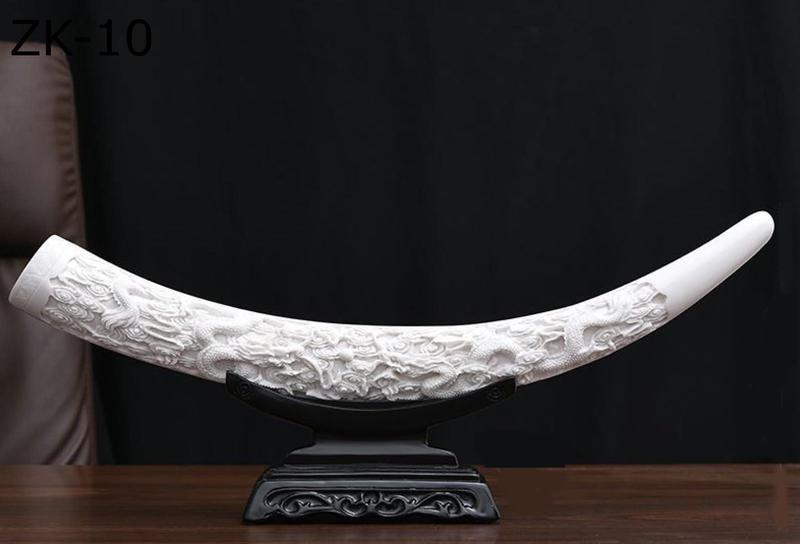 文鎮、天然素材、骨董品、象牙風 置物 オブジェ 象牙風 樹脂製 彫刻 創造的な模造象牙工芸品