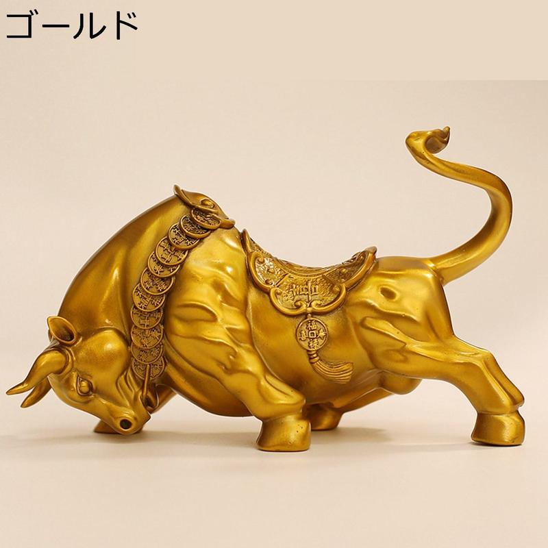 干支 丑 牛 置物 風水グッズ 銅製 金運アップ 動物像 本物そっくり
