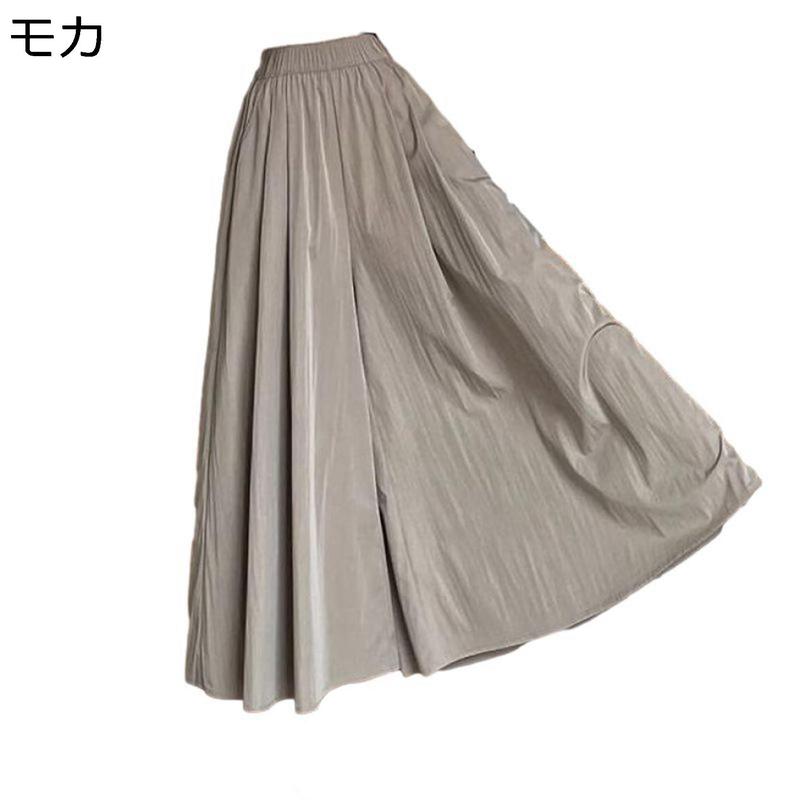 レディース ワイドパンツ キュロット ロング丈 Aライン フレア