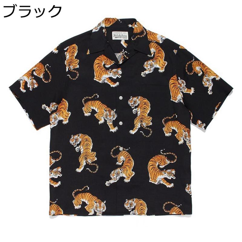 アロハシャツ メンズ レディース 虎柄 とら 半袖 ハワイシャツ