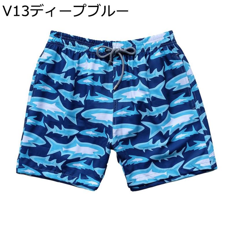サーフパンツ メンズ 水着 ショーツ カメ柄 総柄 亀 海水パンツ 通気速
