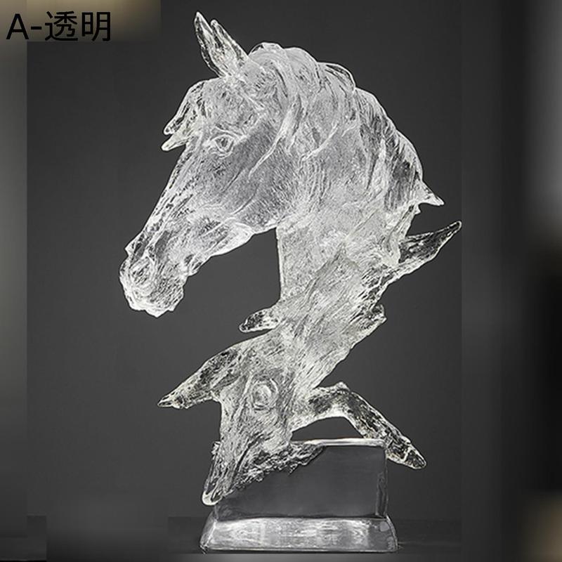 馬の頭の置物 馬の彫像 動物の彫刻 馬首 北欧風 おしゃれ 面白い 装飾