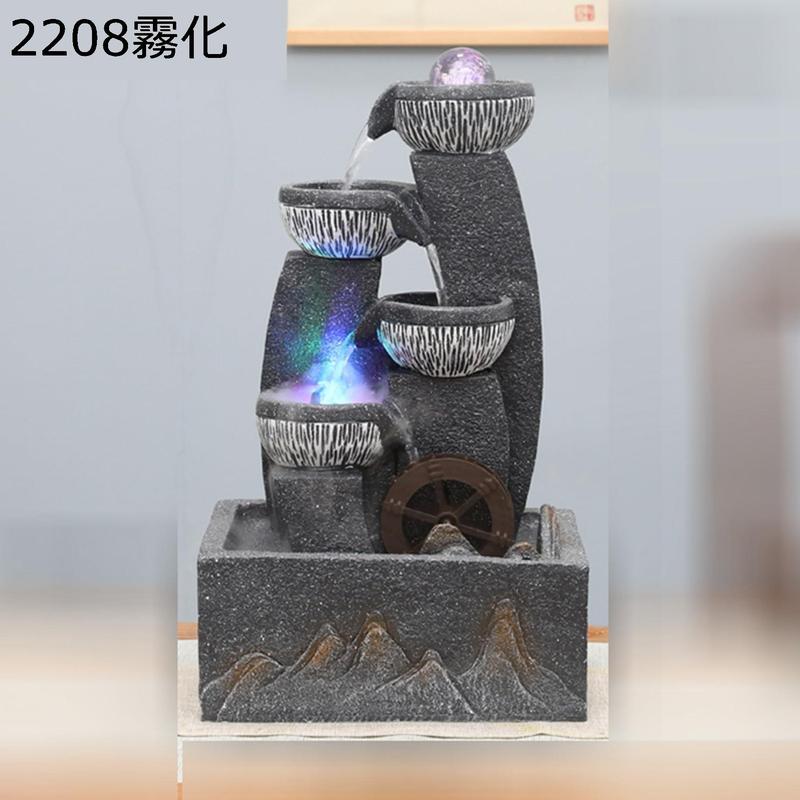 卓上噴水 電源プラグ式 デスクトップ噴水 樹脂 卓上 室内噴水