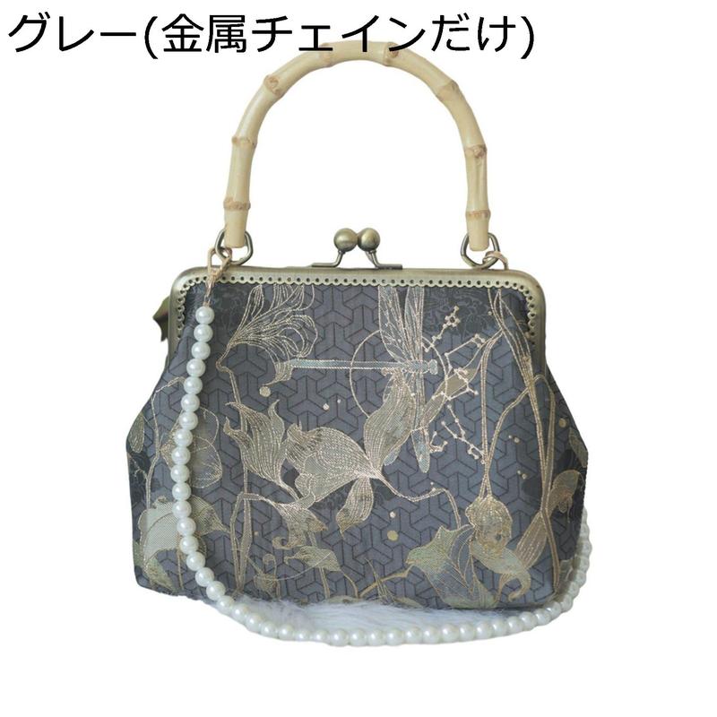 ハンドバッグ ショルダーバッグ 竹手提げ がま口ポーチ 中華風 和風