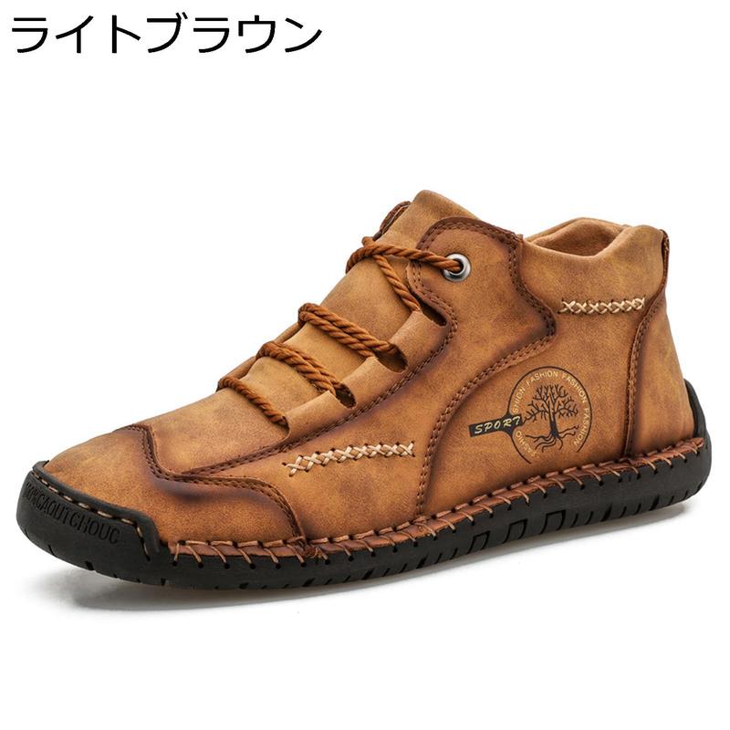 レースアップシューズ スニーカー スエード ハイカット メンズ デッキ