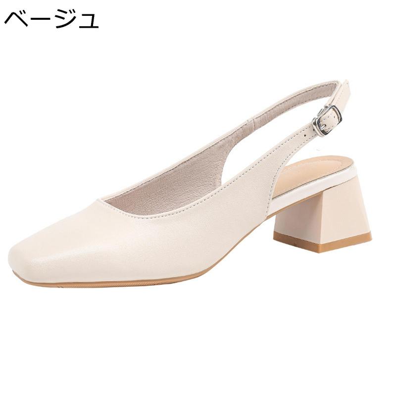 ミュールパンプス サボ ストライプサンダル レディース サンダル