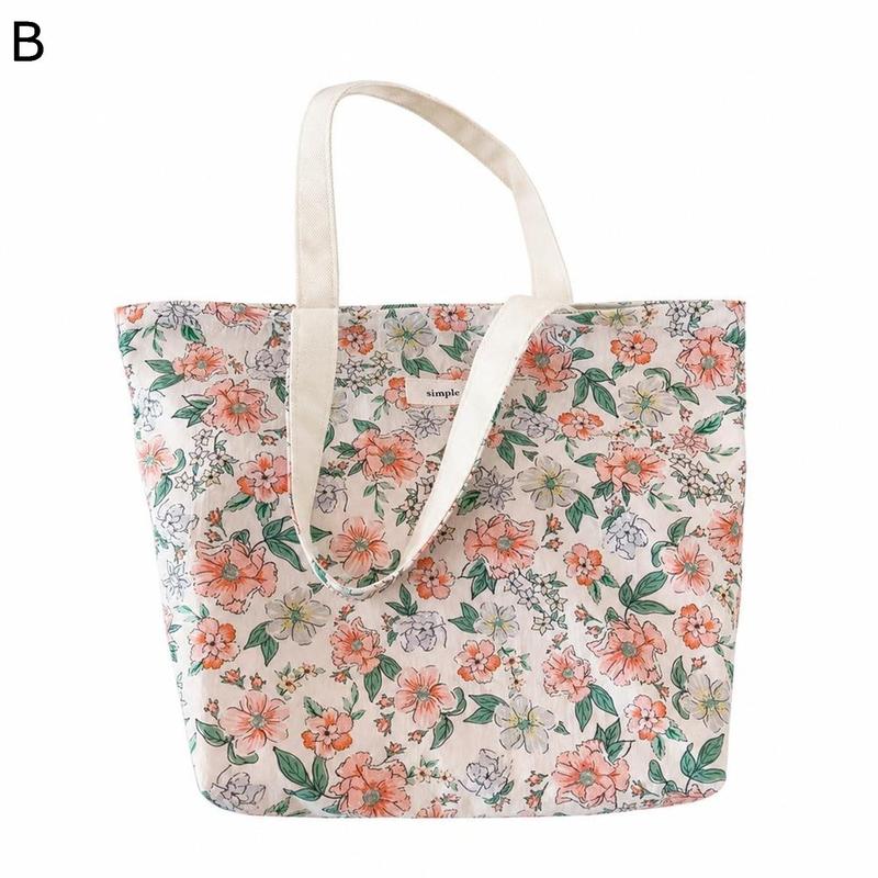 トートバッグ レディース 花柄 レトロ フレンチ 小花柄 コットン 布製