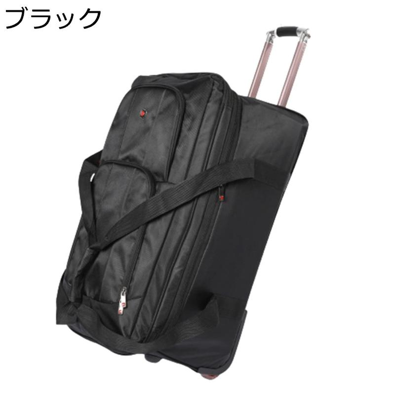 Burton キャスターバッグ ブラック 大容量 ボストンキャリー 3way キャスターバッグ 80L 大容量 3輪 撥水加工